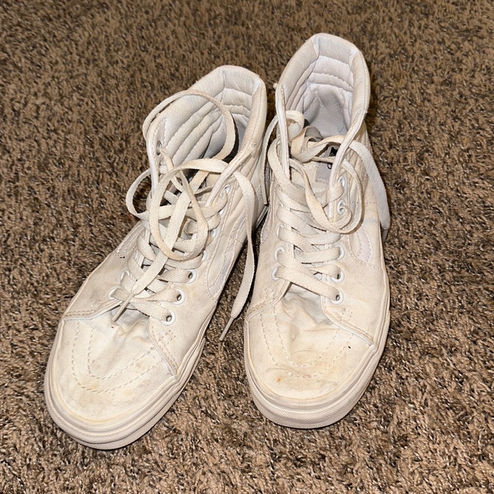 White high top vans